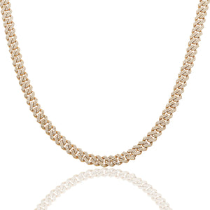 LeRongé yellow gold Cuban necklace