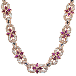 Leronge red star necklace