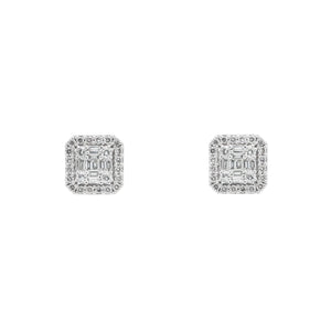 LeRongé Diamond assécher cluster stud earrings