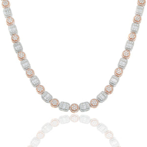 LeRongé Two-Tone Diamond Link Chain