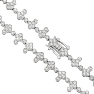 LeRongé Diamond Cross Link Necklace