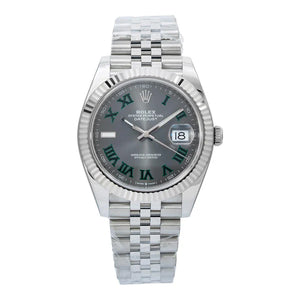 Rolex Datejust 41MM Wimbledon Dial with Jubilee Bracelet
