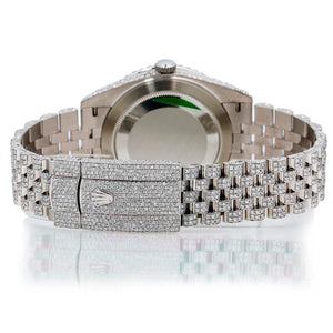 Rolex Datejust 41MM with Red Dial Diamond Watch