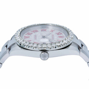 Rolex Datejust 41mm red diamond Roman dial