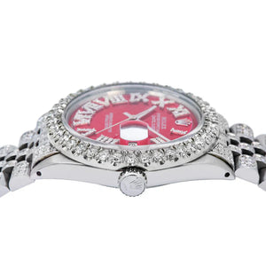 Rolex datejust 36mm red diamond dial