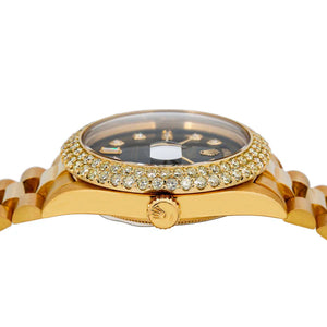 Rolex day-date 36mm black diamond dial