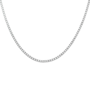 Diamond Tennis Serena Necklace in white gold