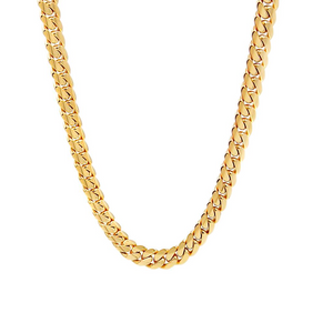 14k 12mm Solid Gold Cuban Link