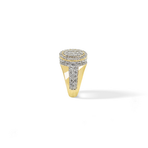 Diamond Oval Dome Pinky Ring 2.01 ctw