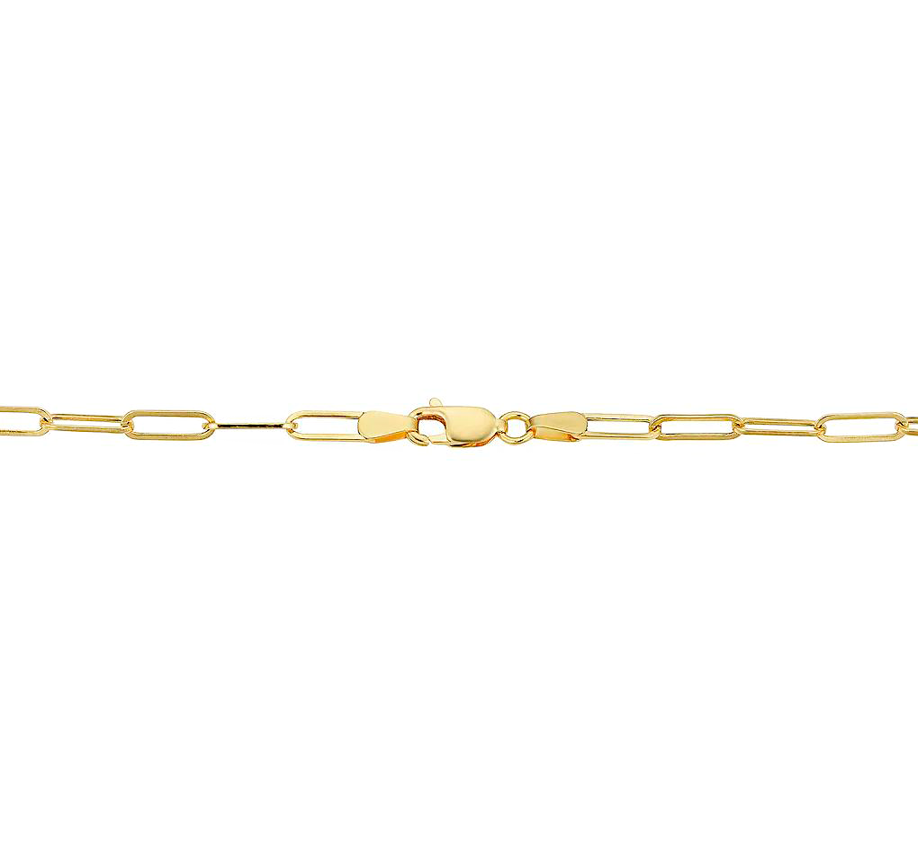 14k 4.5mm Trombone Paperclip Necklace