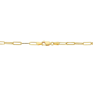 14k 4.5mm Trombone Paperclip Necklace