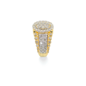 Diamond Two Tone Pinky Ring 1.74 ctw