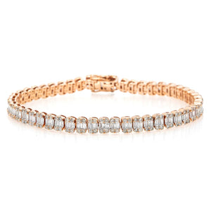 Diamond Luxé Baguette Bracelet 4.4 ctw