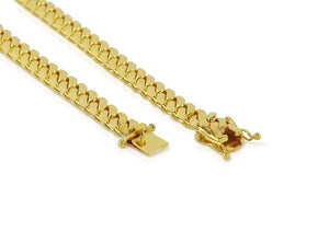 14k 8mm Solid Gold Cuban Link