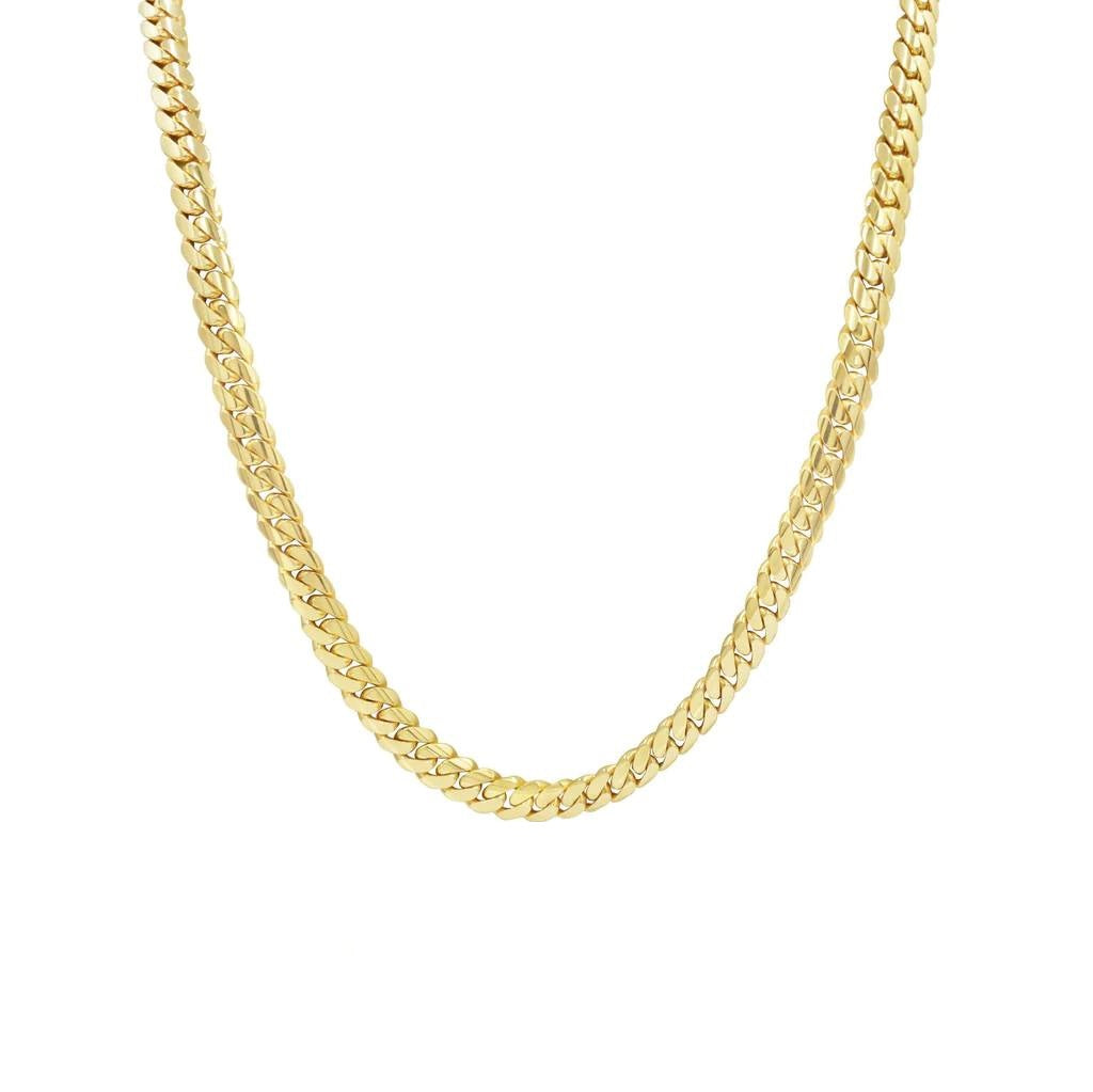 14k 8mm Solid Gold Cuban Link