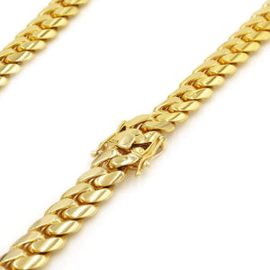 10k 3mm Solid Gold Cuban Link