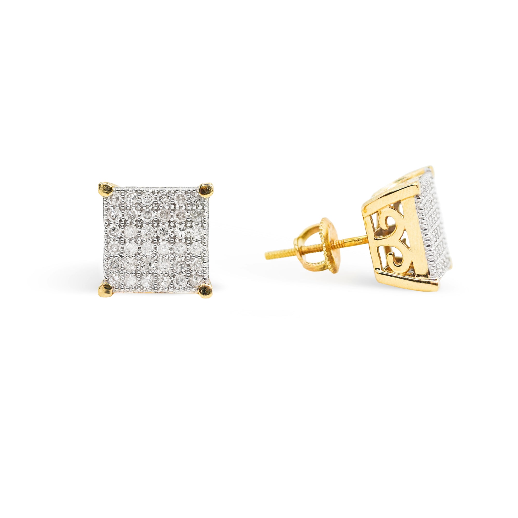 Diamond Square 3D earrings