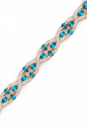 LeRongé Atlas Diamond and Blue sapphire bracelet