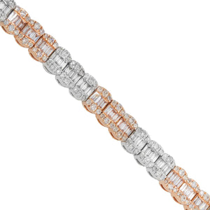 Diamond Baguette Léver Bracelet 4.8 ctw