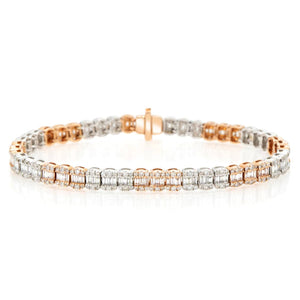 Diamond Baguette Léver Bracelet 4.8 ctw