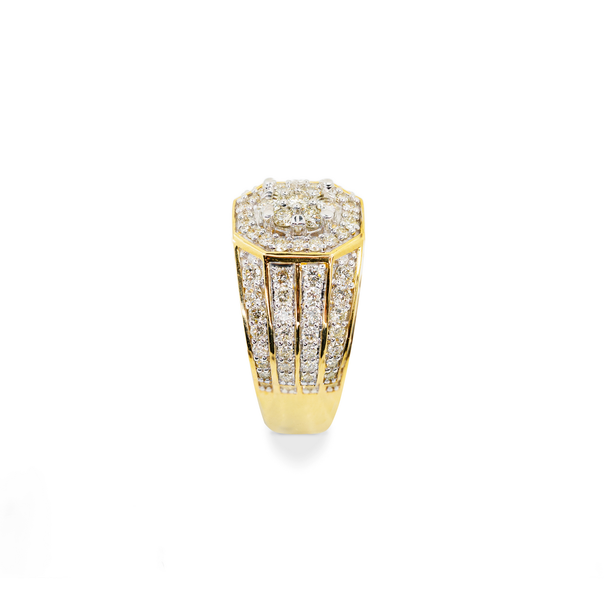 Diamond Octagon Pinky Ring 2.2 ctw