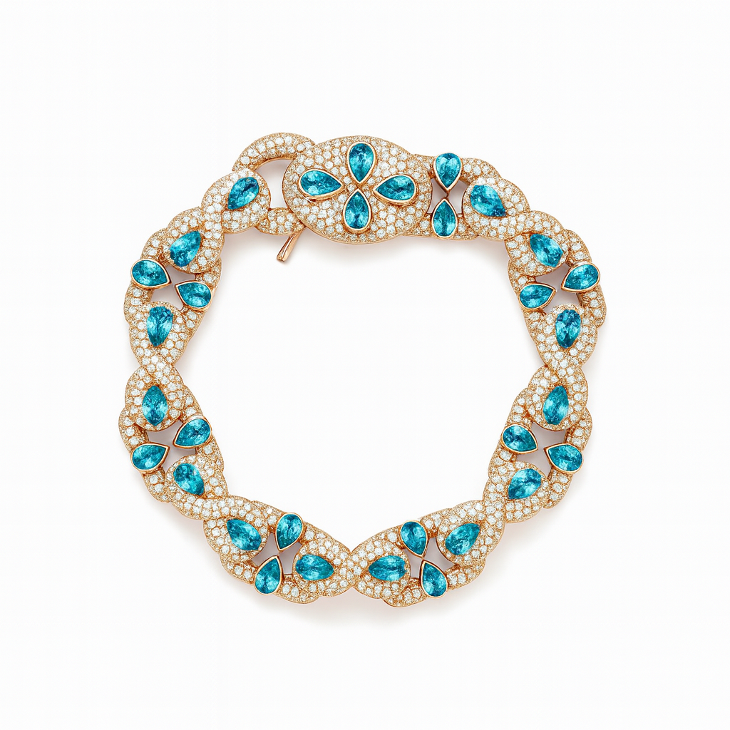 LeRongé Atlas Diamond and Blue sapphire bracelet