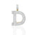 Diamond D Initial letter Pendant 2.25 ctw