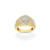 Diamond Two Tone Pinky Ring 1.74 ctw