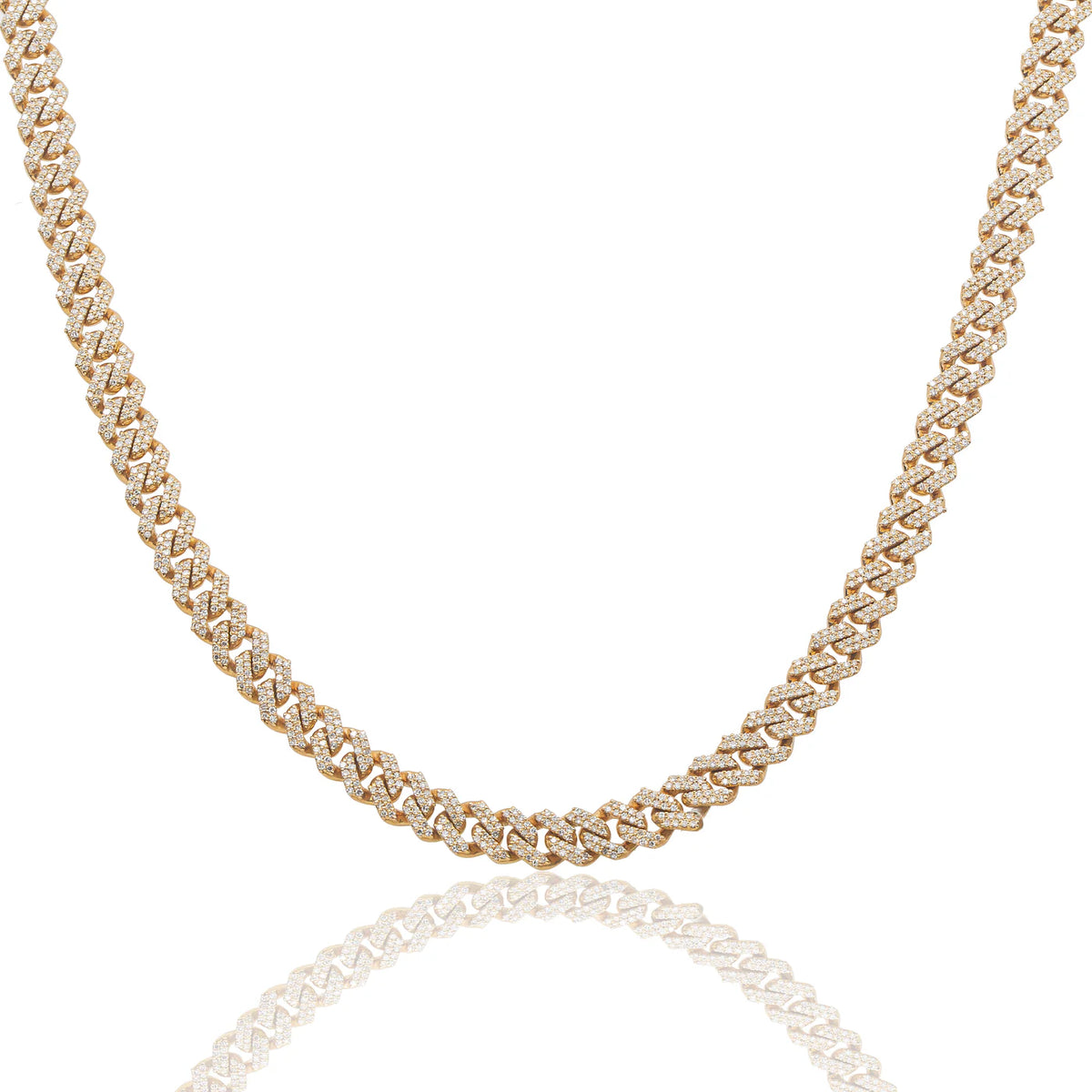 LeRongé yellow gold Cuban necklace