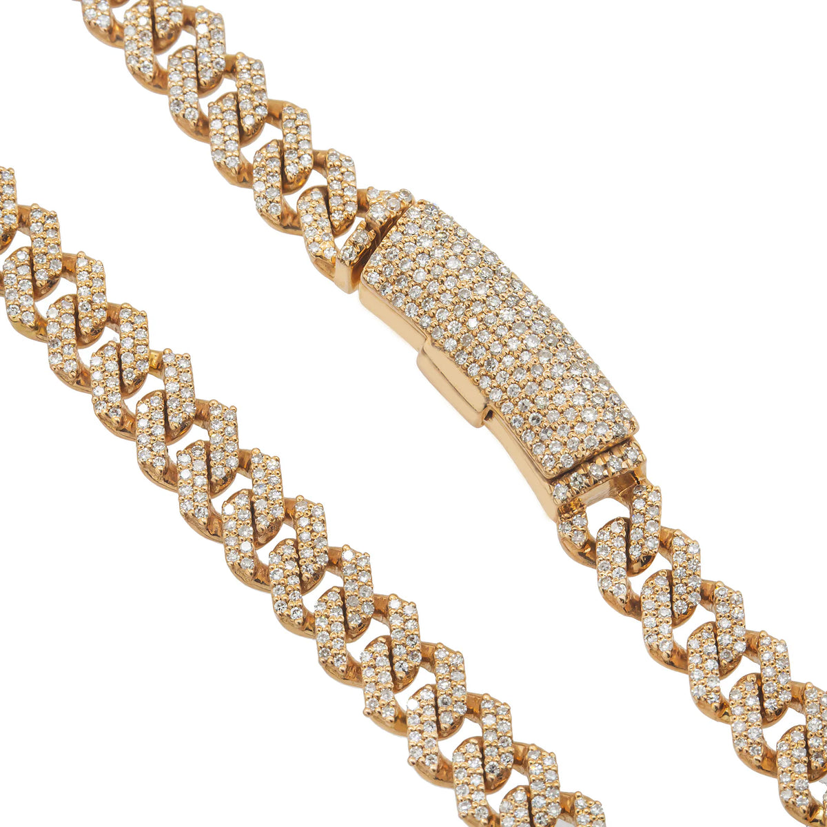 LeRongé yellow gold Cuban necklace