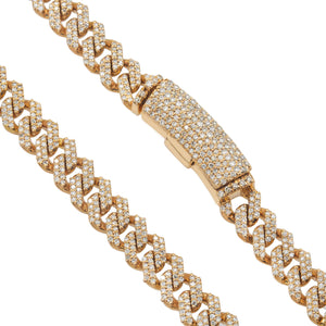 LeRongé yellow gold Cuban necklace