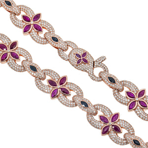 Leronge red star necklace