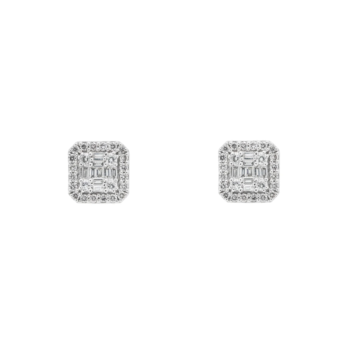 LeRongé Diamond assécher cluster stud earrings