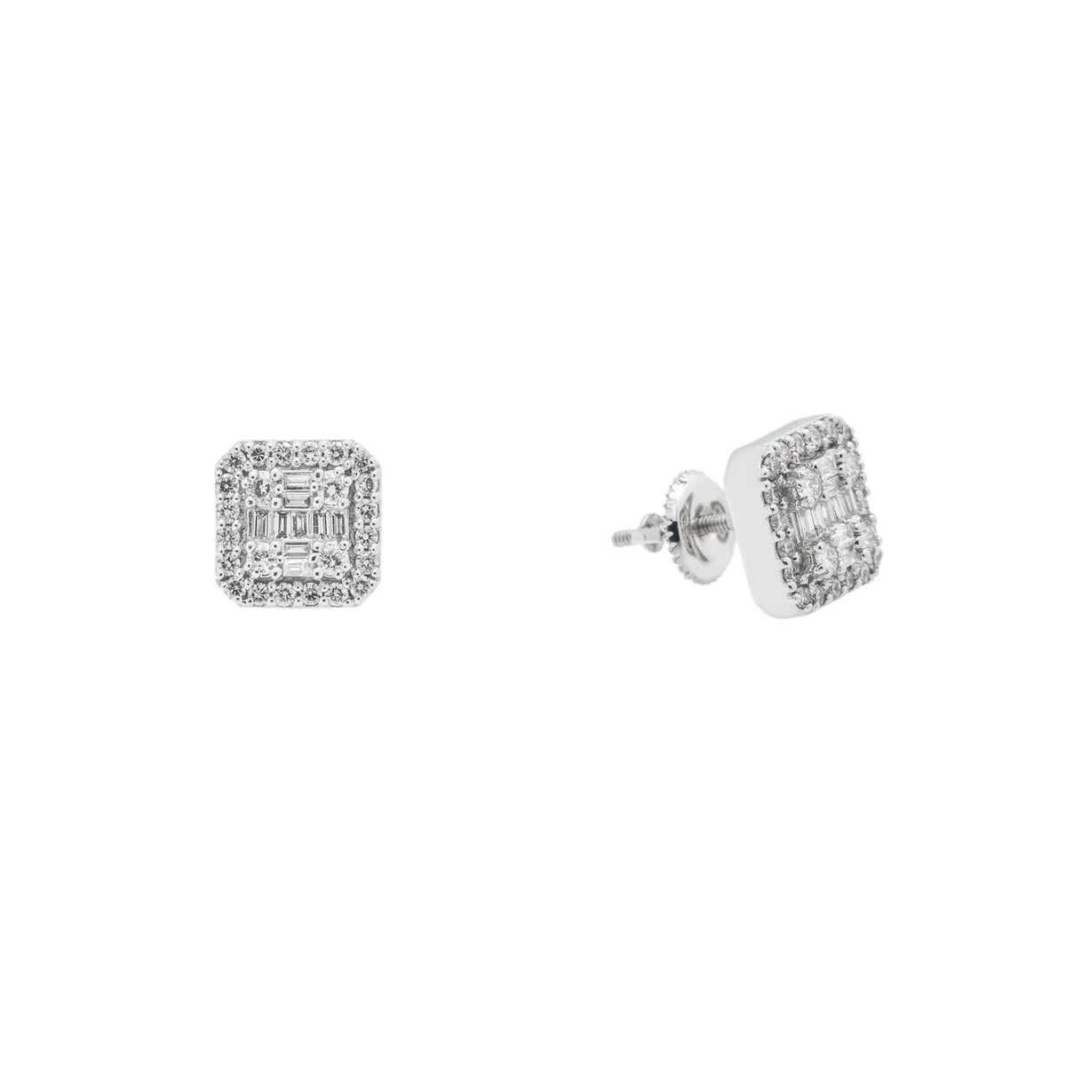 LeRongé Diamond assécher cluster stud earrings