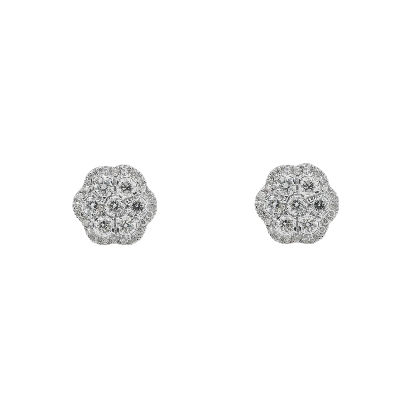 LeRongé Diamond cluster earrings