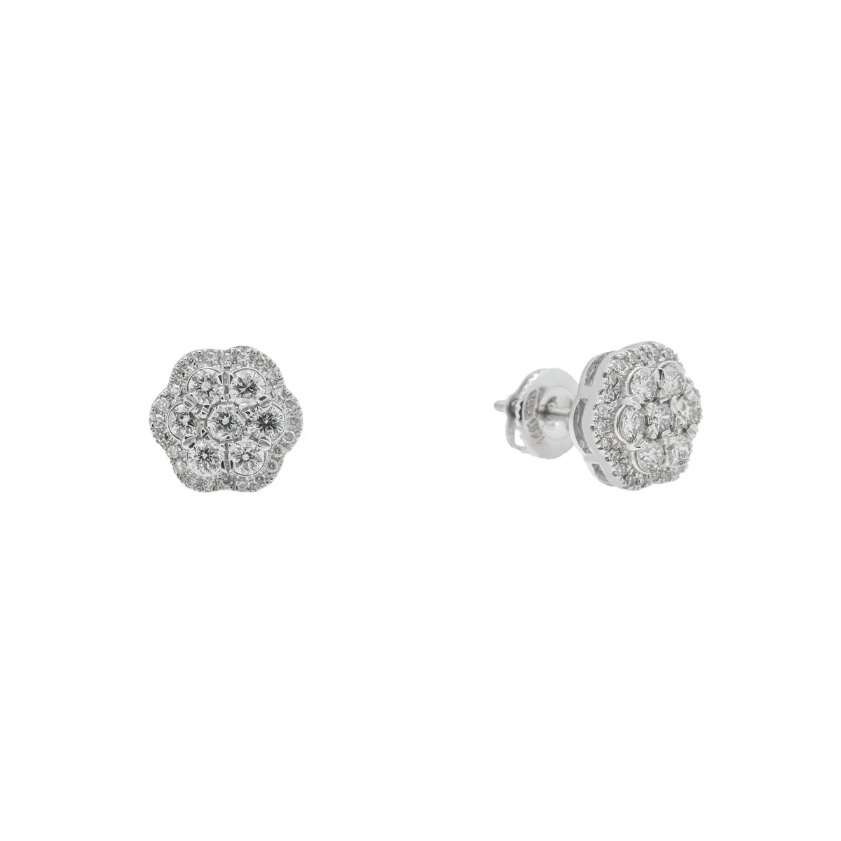 LeRongé Diamond cluster earrings