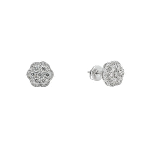 LeRongé Diamond cluster earrings