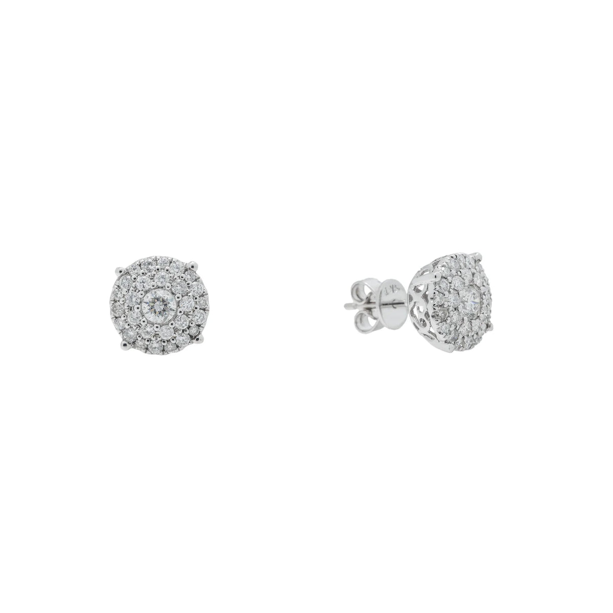 LeRongé multi-row Diamond studs