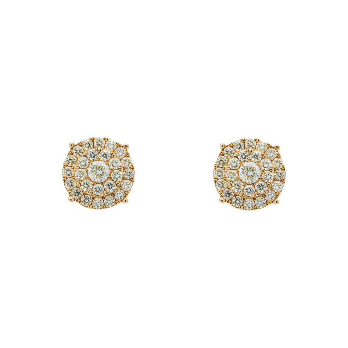 LeRongé Halo Cluster Stud Earrings