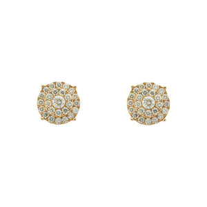 LeRongé Halo Cluster Stud Earrings