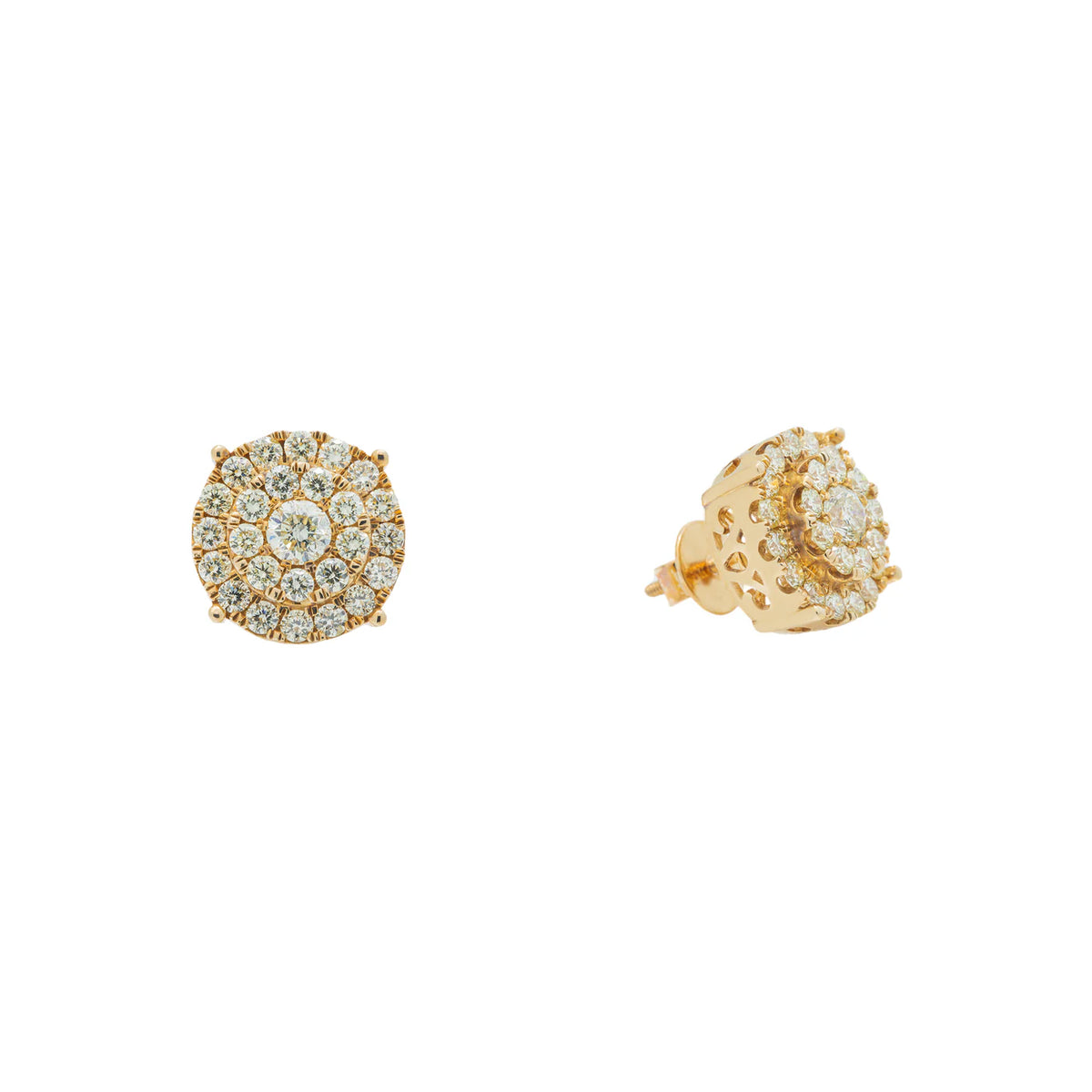 LeRongé Halo Cluster Stud Earrings