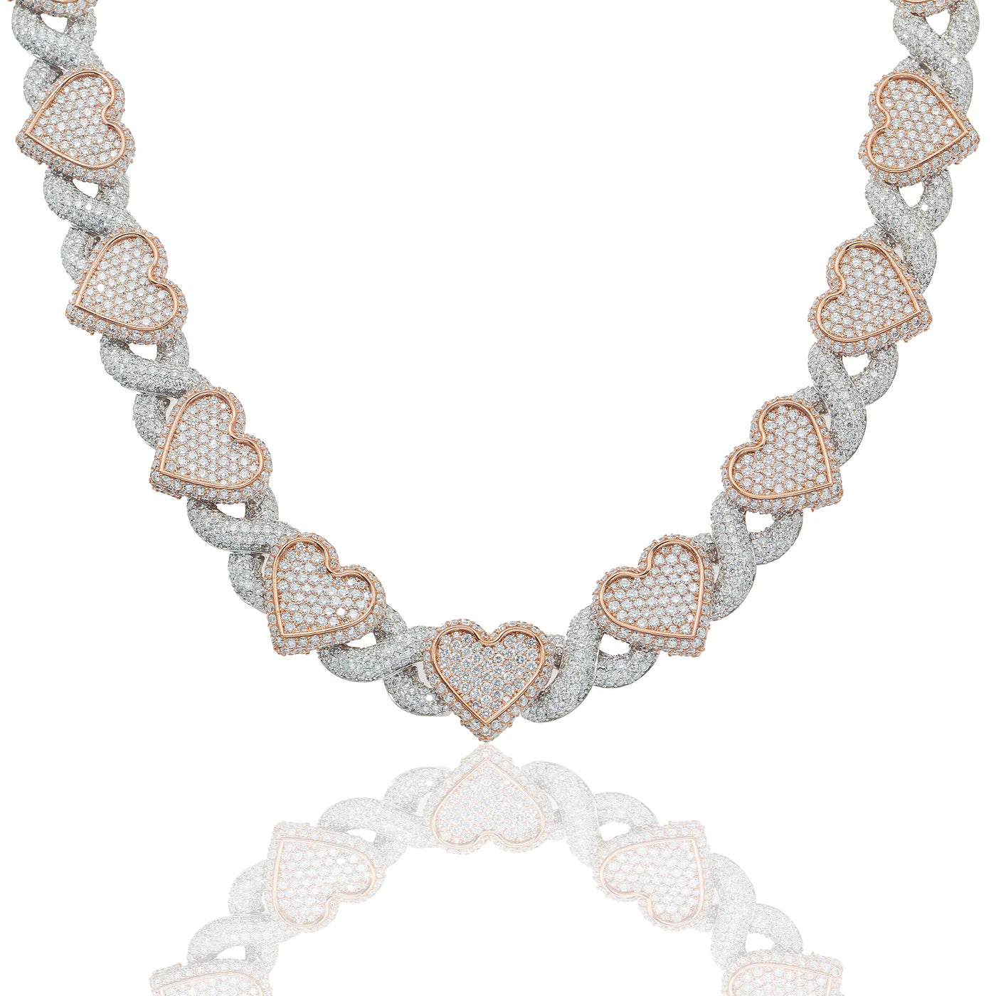 LeRongé Heart-Link Diamond Chain