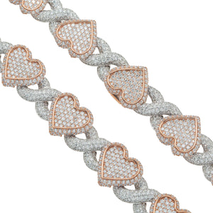 LeRongé Heart-Link Diamond Chain