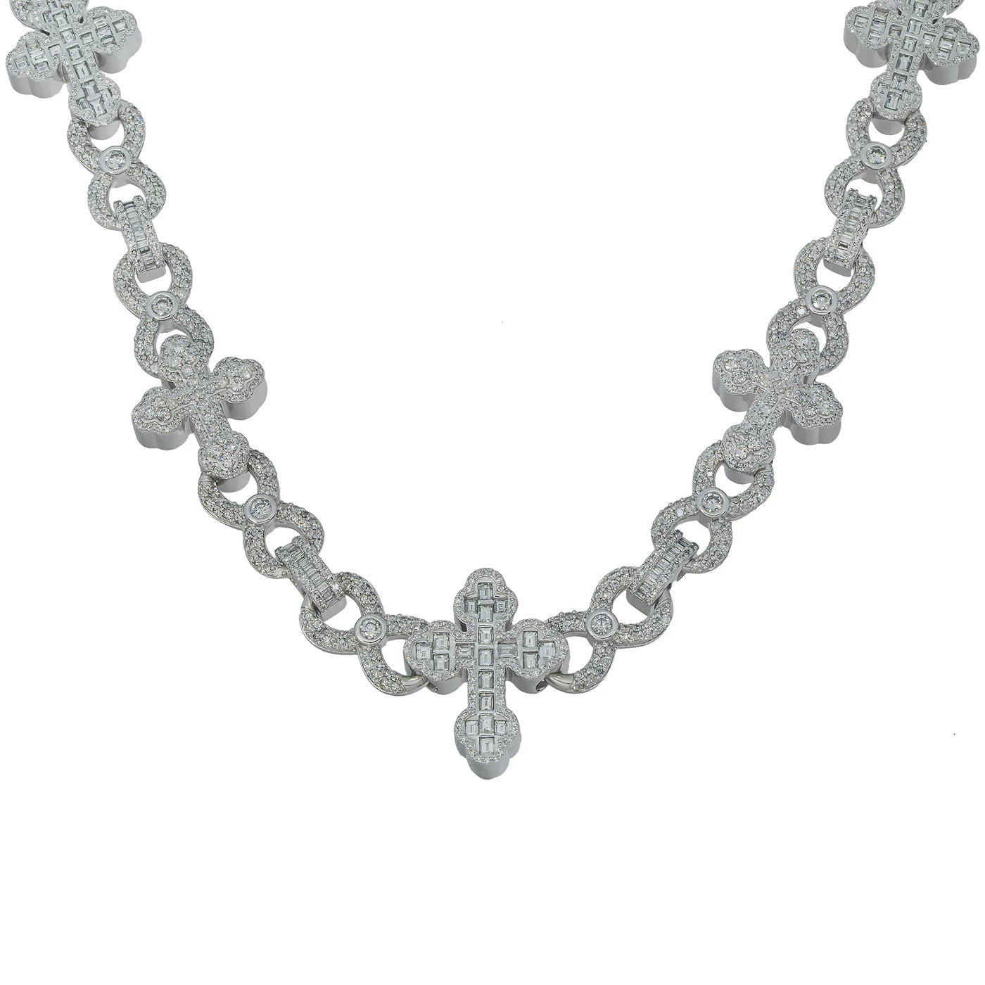 LeRongé Diamond Cross Link Chain