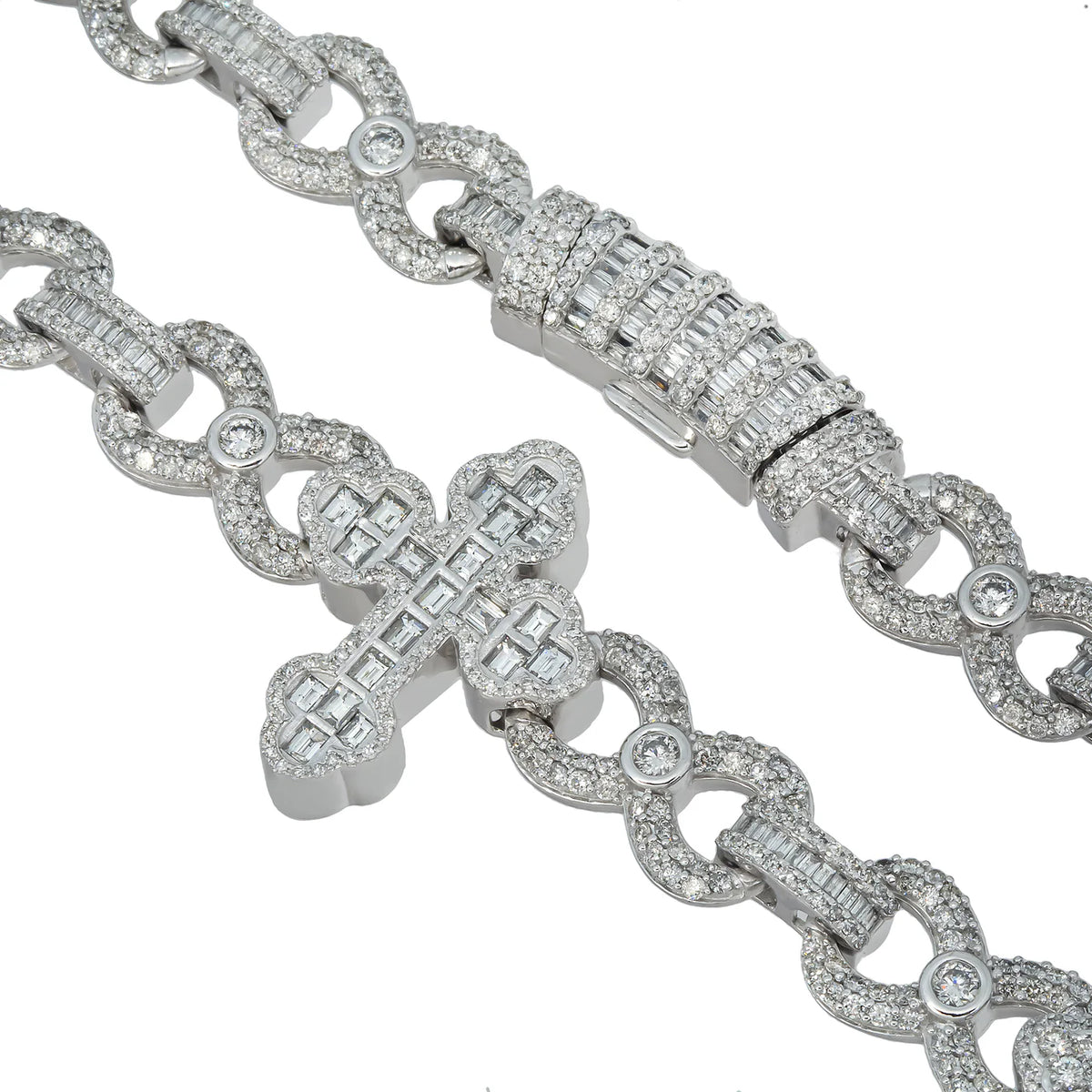 LeRongé Diamond Cross Link Chain