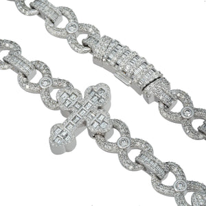 LeRongé Diamond Cross Link Chain
