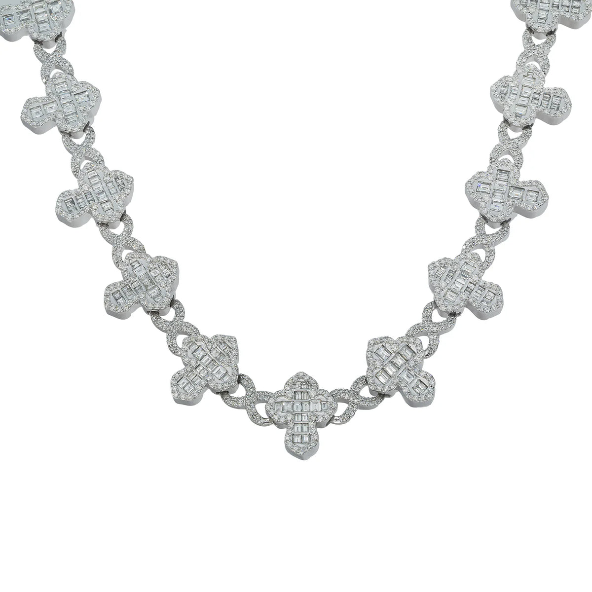 LeRongé Diamond Cross Pattern Chain