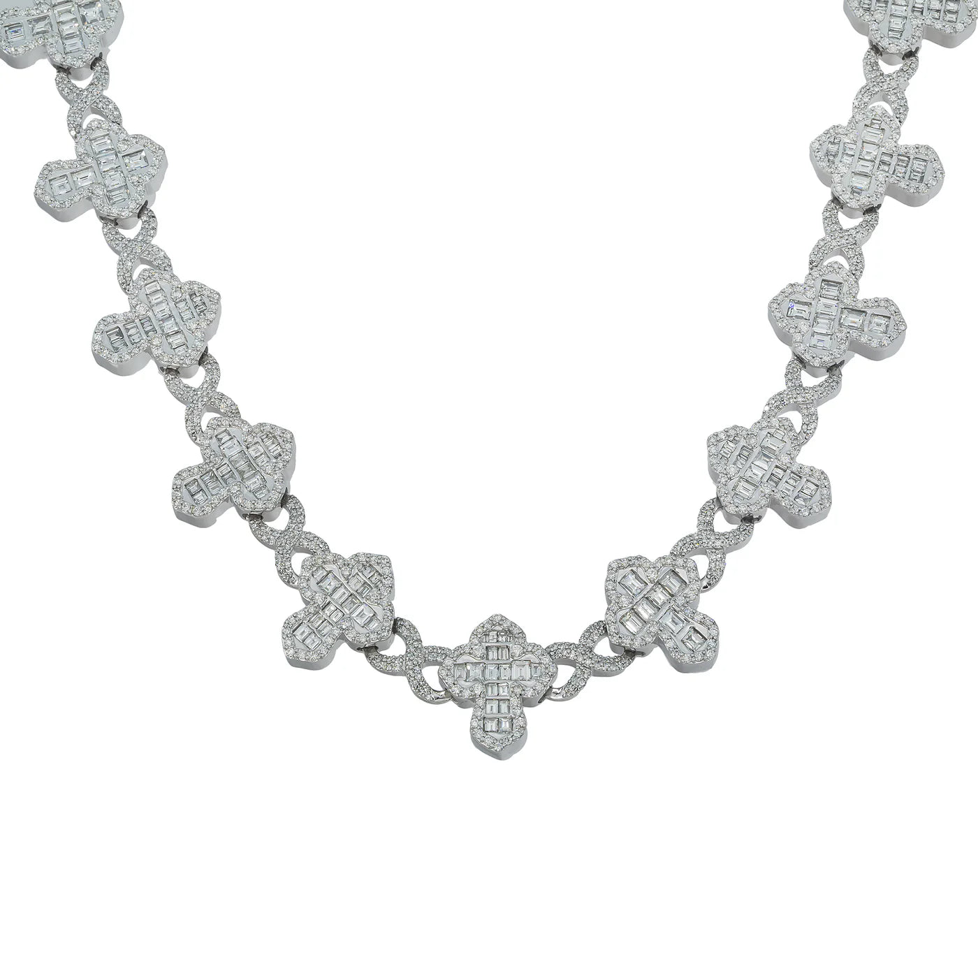 LeRongé Diamond Cross Pattern Chain