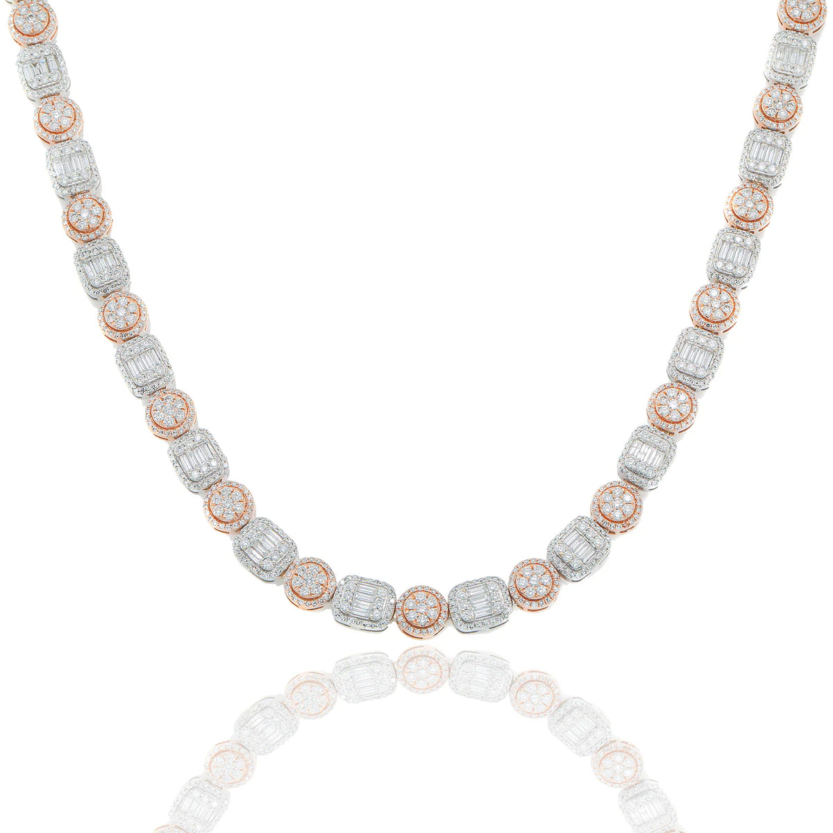 LeRongé Two-Tone Diamond Link Chain