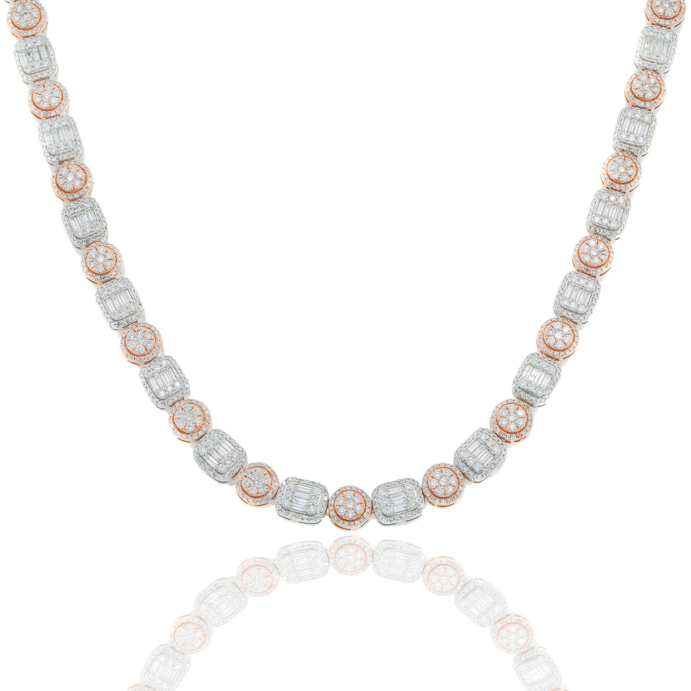 LeRongé Two-Tone Diamond Link Chain